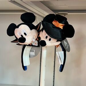 Disney Parks Mickey and Minnie Mouse Halloween Plushies for Universal Headband